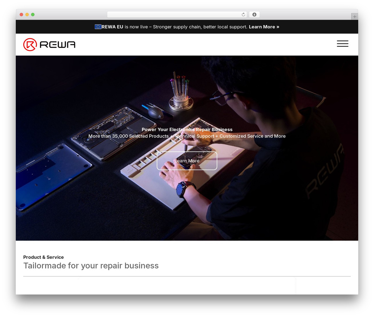Theme WordPress Hello Elementor - rewa.tech