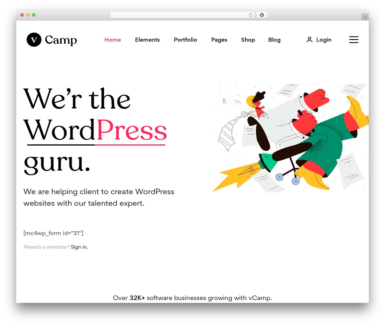 Vcamp WordPress theme design - fastwpdemo.com/newwp/vcamp Vcamp WordPress theme design - fastwpdemo.com/newwp/vcamp