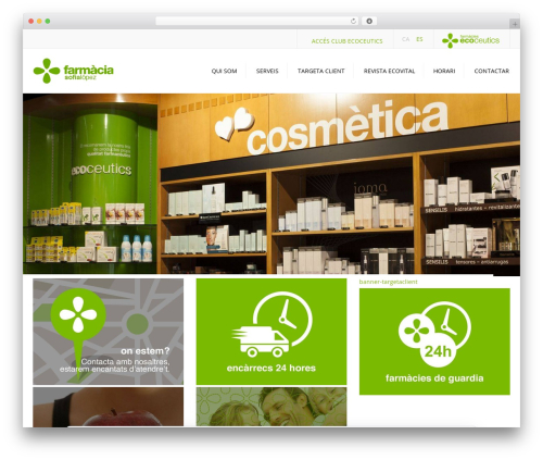 WordPress theme constructo - farmaciasofialopez.com