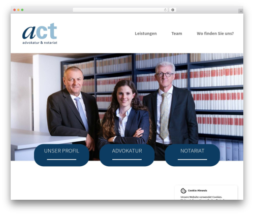 Valpix cookie info WordPress plugin - actlaw.ch
