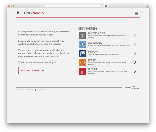 WordPress theme Default - meetingprimes.com