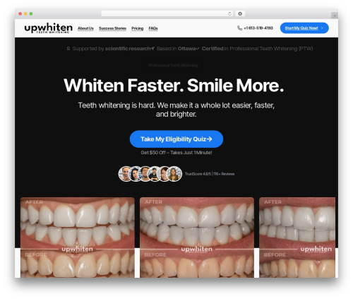 Scroll down arrow WordPress plugin - upwhiten.com