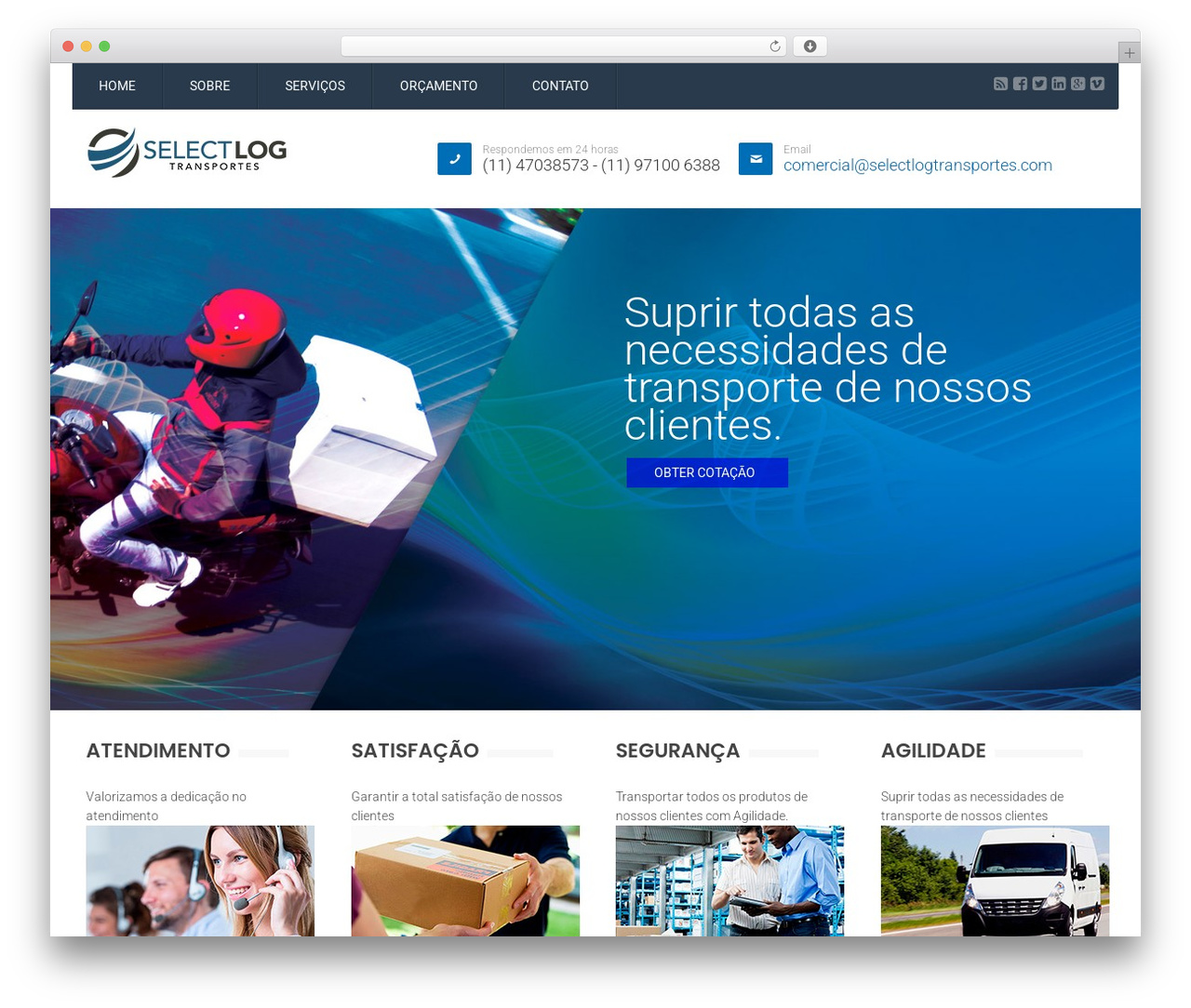 WordPress theme Logistics Theme - selectlogtransportes.com WordPress theme Logistics Theme - selectlogtransportes.com