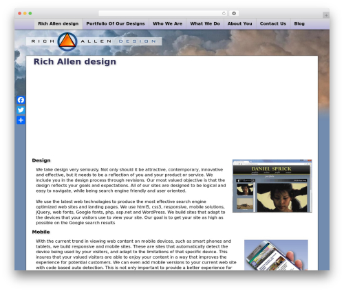 WordPress theme Responsive Pro - richallendesign.com