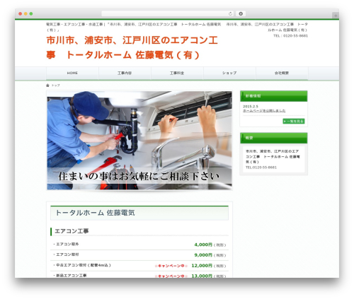 WordPress theme Simple Green - totalhomesato.com