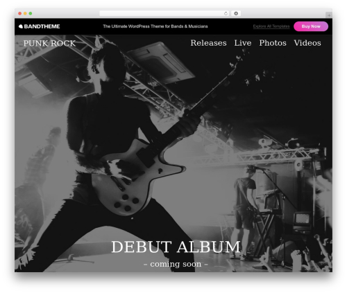 Bandtheme WP theme - bandtheme.com/punk-theme