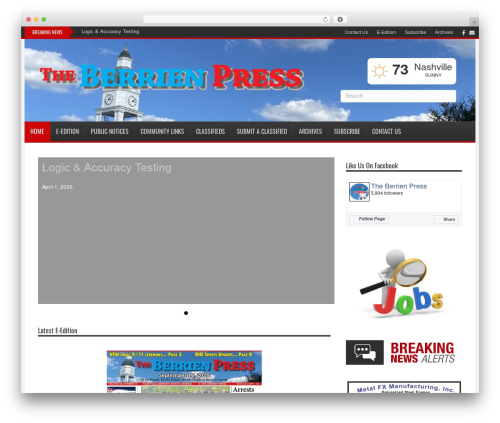 Webads rss WordPress plugin - theberrienpress.com