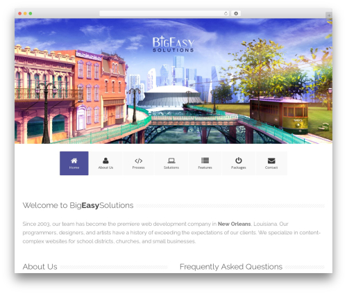 Bravio WordPress theme - bigeasysolutions.com
