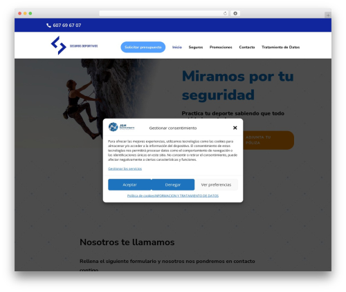 Divi WordPress theme - segurosdeportivos.es