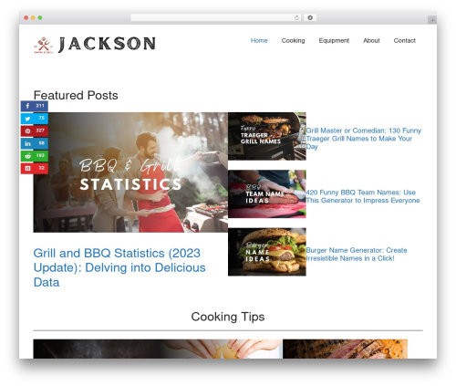 Indeed social media WordPress plugin - jacksonstbbqhouston.com