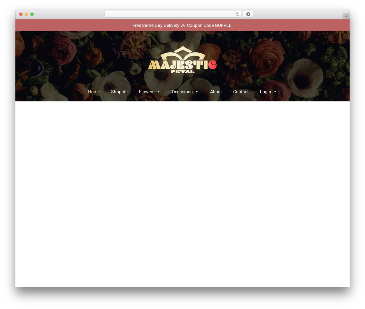 Hello Elementor WordPress website theme - majesticpetal.com