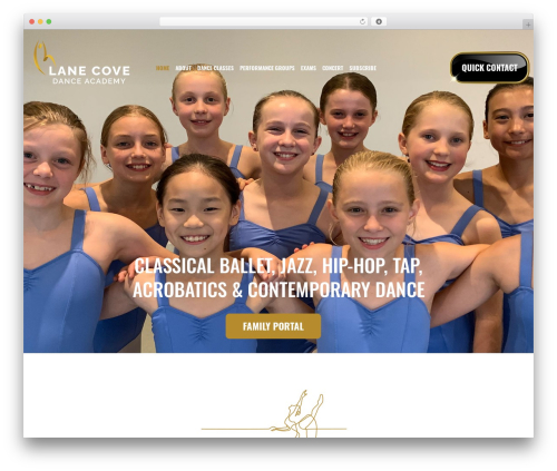lanecoverdance best WordPress theme - lcda.com.au