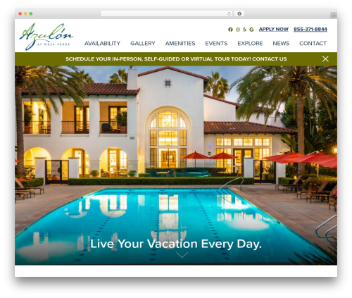 p11creative client theme WordPress website theme - azulonapts.com