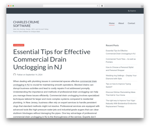 Paperback WordPress theme design - charlescrumesoftware.net