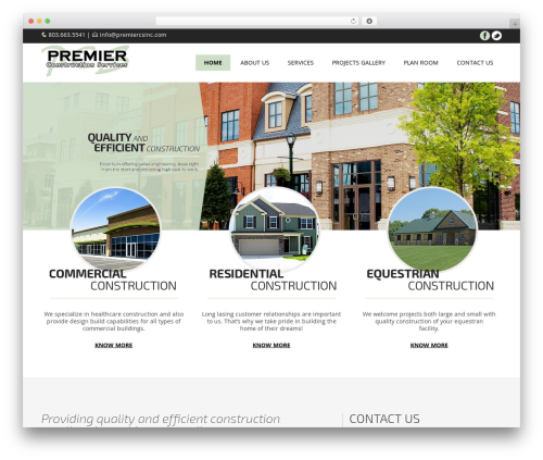 Premier Construction Services WordPress theme - premiercsinc.com