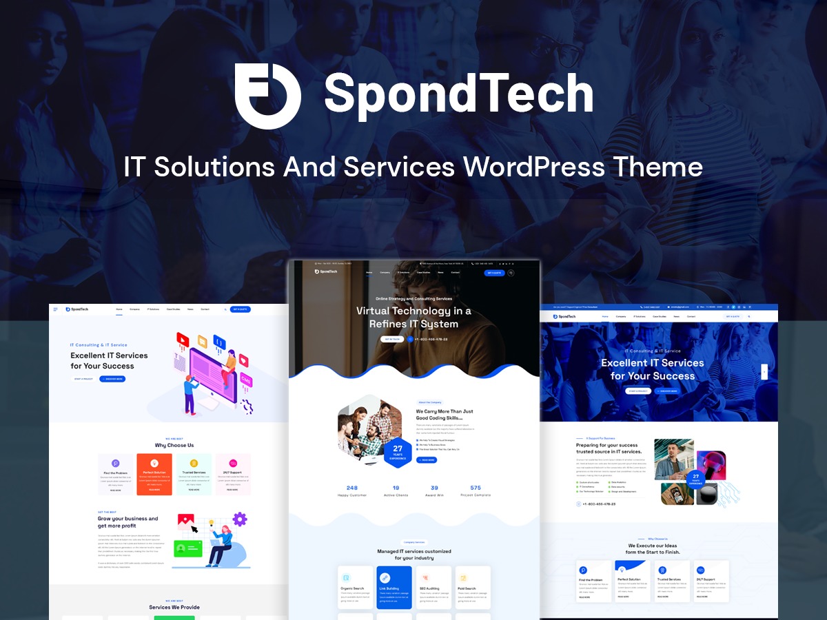 Spondtech WordPress theme by Johanspond
