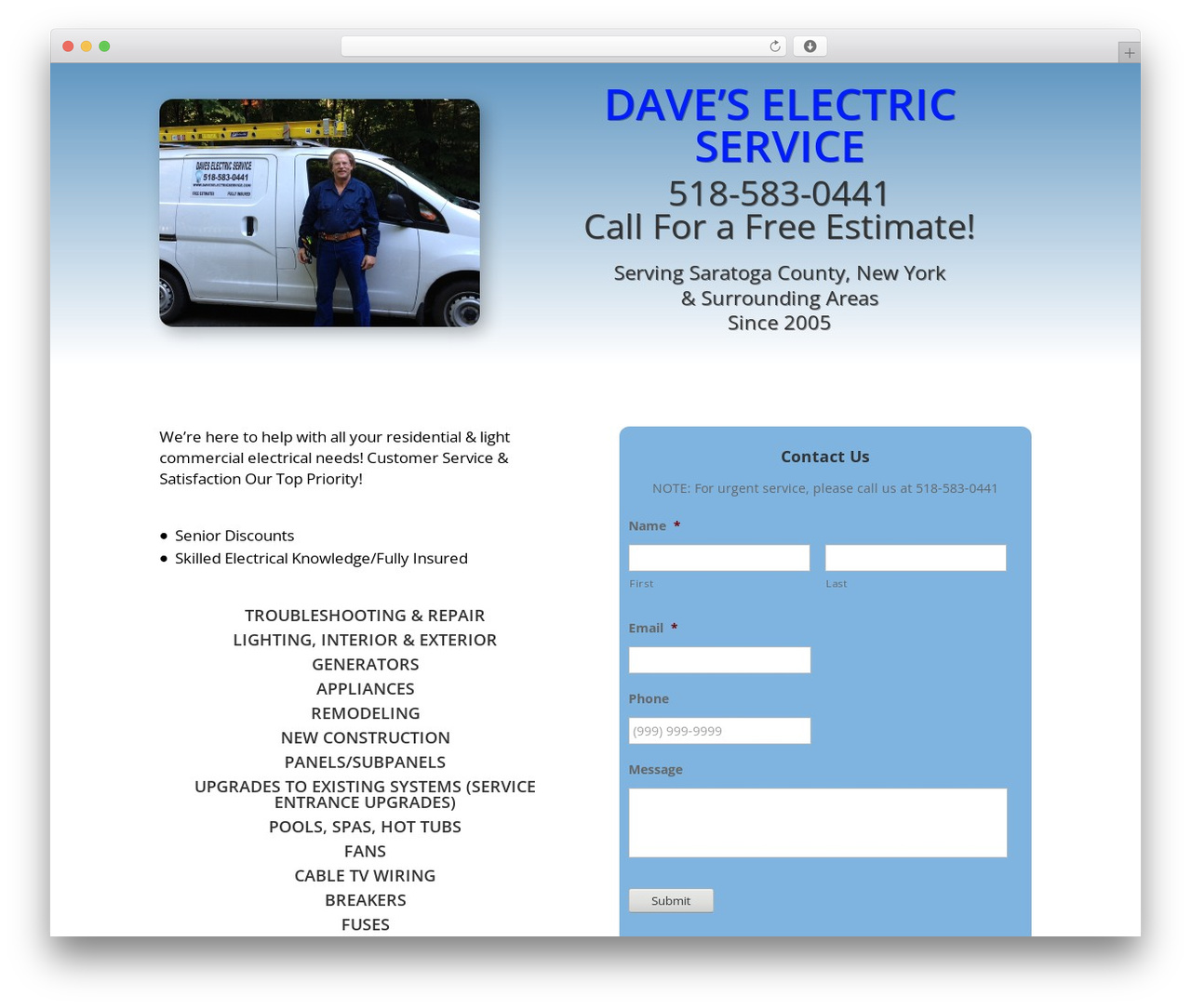 Theme WordPress Divi - daveselectricservice.com Theme WordPress Divi - daveselectricservice.com
