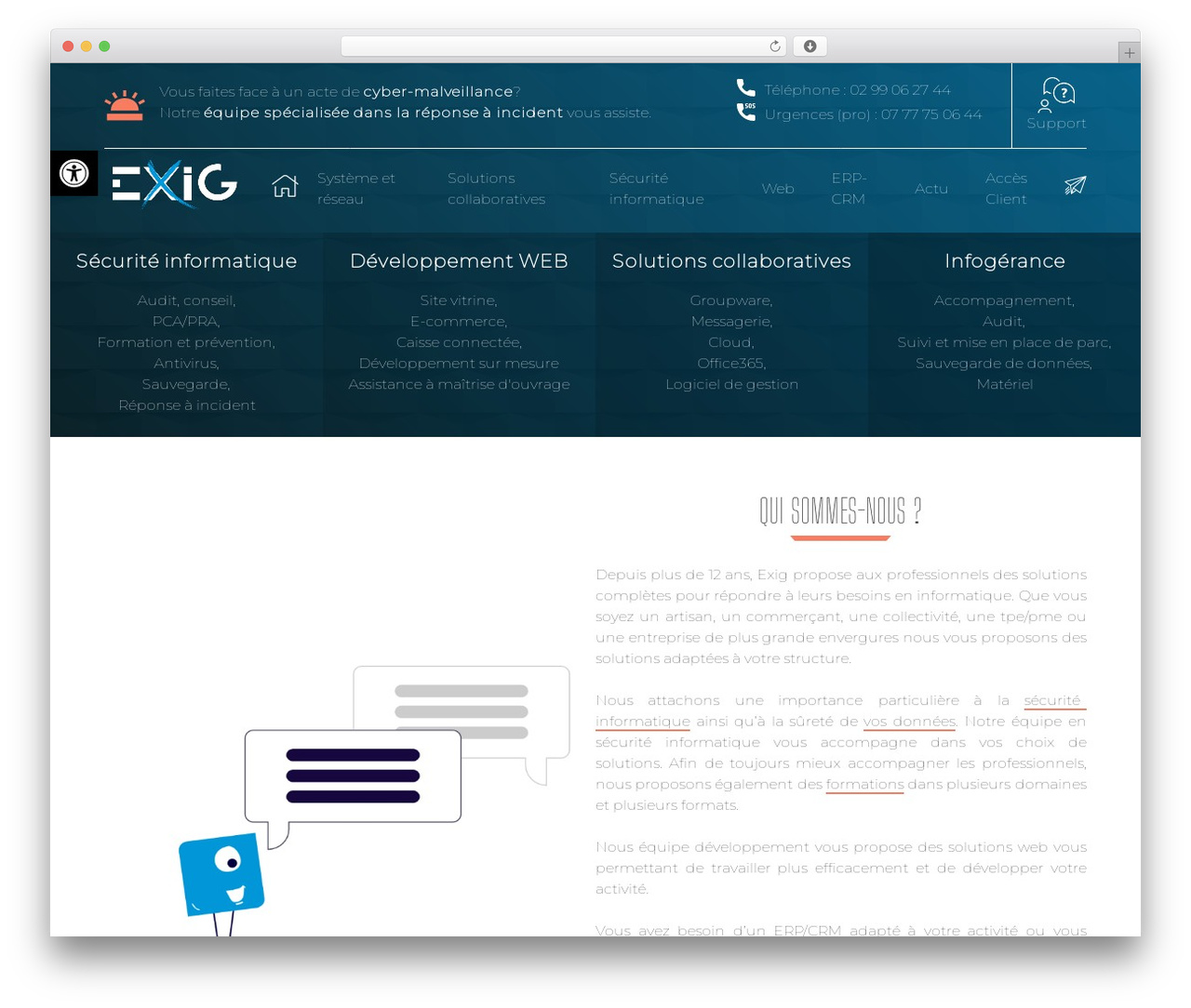 Theme WordPress Exig - exig.fr Theme WordPress Exig - exig.fr