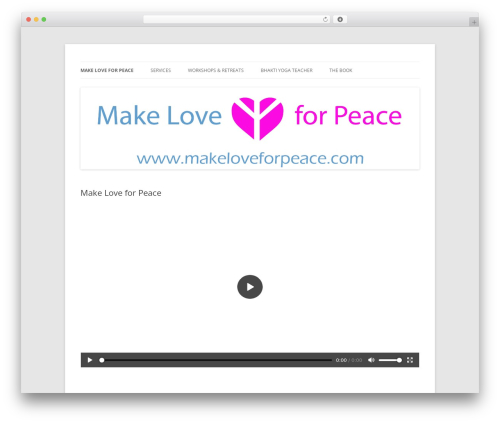 Twenty Twelve WordPress template free - makeloveforpeace.com