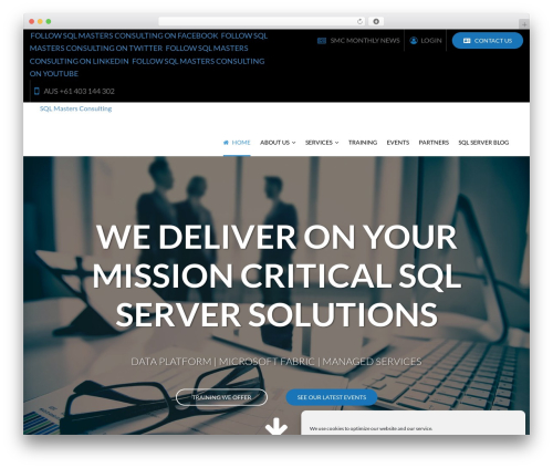 WordPress theme SQL Masters - sqlmastersconsulting.com