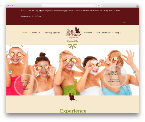 WordPress theme BellaMichelle - bellamichelledayspa.com