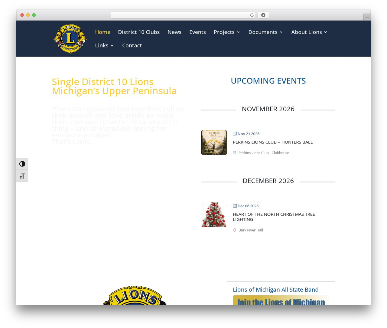 WordPress theme Theme Name - district10lions.org