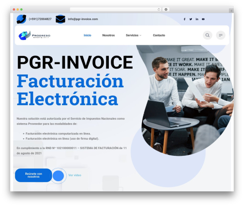 WordPress website theme Waretech - pgr-invoice.com