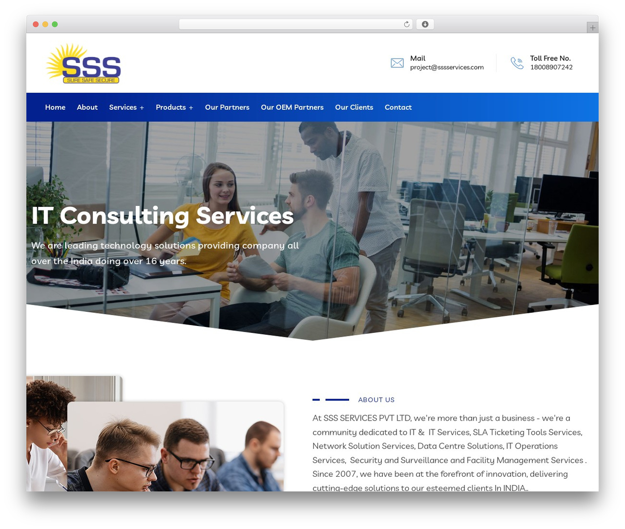 Braintech top WordPress theme - sssservices.com