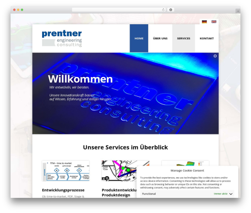 Constructy WordPress theme - prentner-ec.com