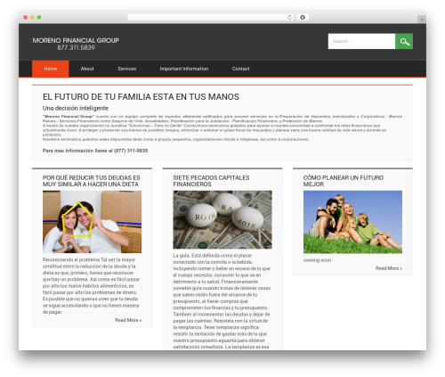 DK Responsive WordPress theme design - morenotaxes.com