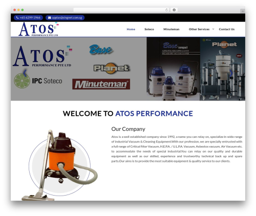 Efficient WordPress theme - atos.sg