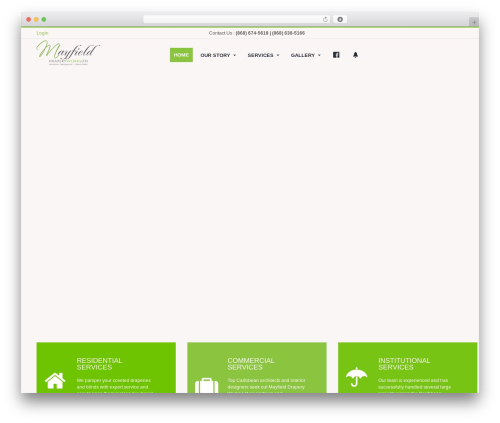 Flatastic WordPress theme - mayfielddraperyworksltd.com