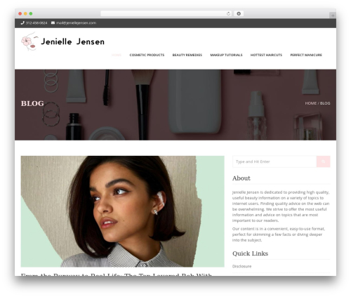 Imperial WordPress theme - jeniellejensen.com