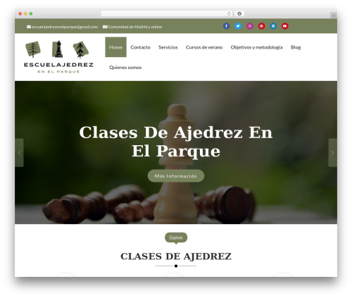 Theme WordPress Educenter - escuelajedrezenelparque.com