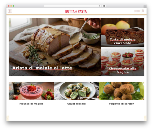WordPress theme Deva - www.buttalapasta.it