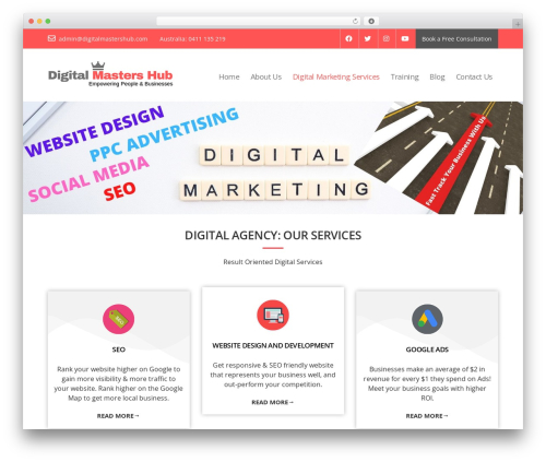 WordPress theme Glorious - digitalmastershub.com