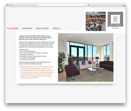 WordPress theme Lambda - hotelresidences.nl