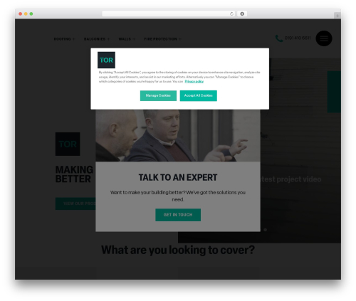 WordPress theme UR Framework - tor-coatings.com