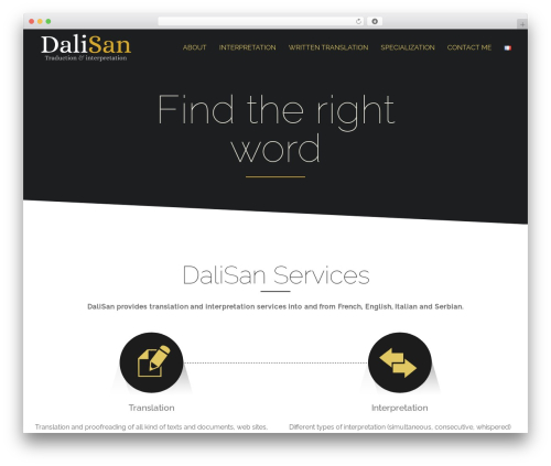 Angle WordPress theme - dalisan.com