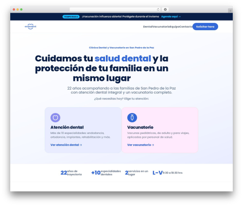 Bridge WordPress theme - endodent.cl