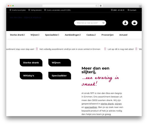 Divi bodycommerce WordPress plugin - slijterijvandenbos.nl