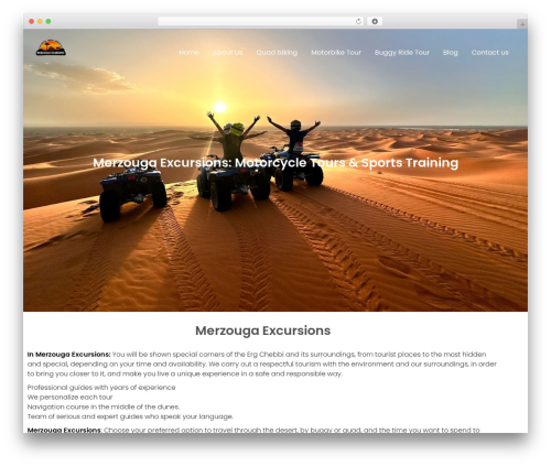 Embark WordPress theme - merzougaexcursions.com