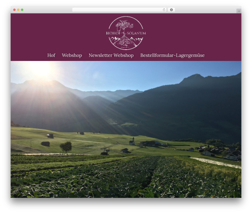 Embla WordPress website theme - biohof-solanum.ch