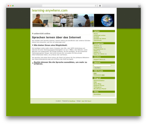 Landzilla WordPress theme - de.learning-anywhere.com
