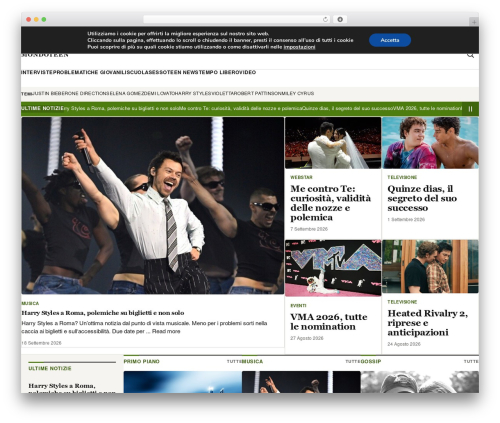 MXDesign Network newspaper WordPress theme - mondoteen.com