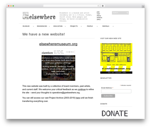 Sight WordPress theme - elsewherespace.com