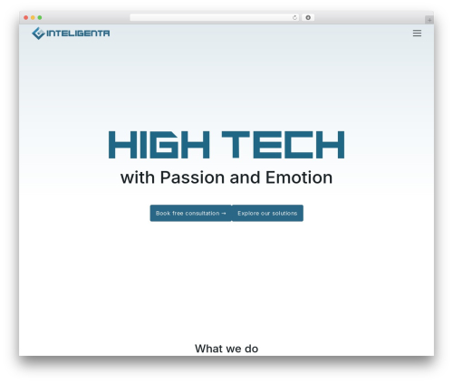 Theme WordPress Inteligenta custom theme - inteligenta.io