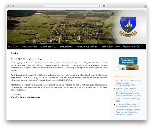 Theme WordPress Saska - saska.hu