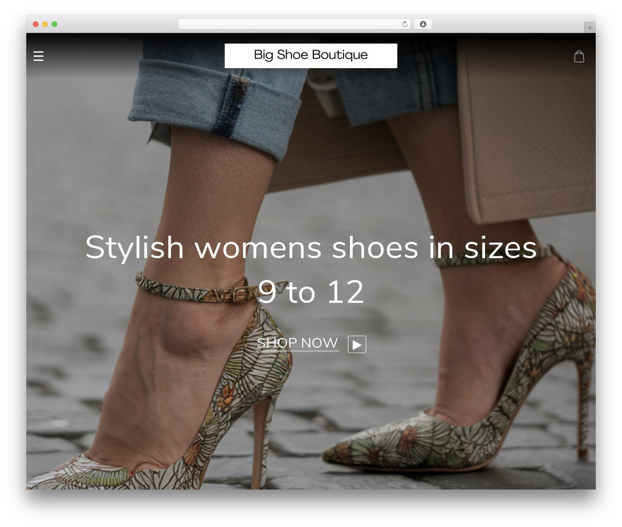WordPress theme Dali - bigshoeboutique.co.uk