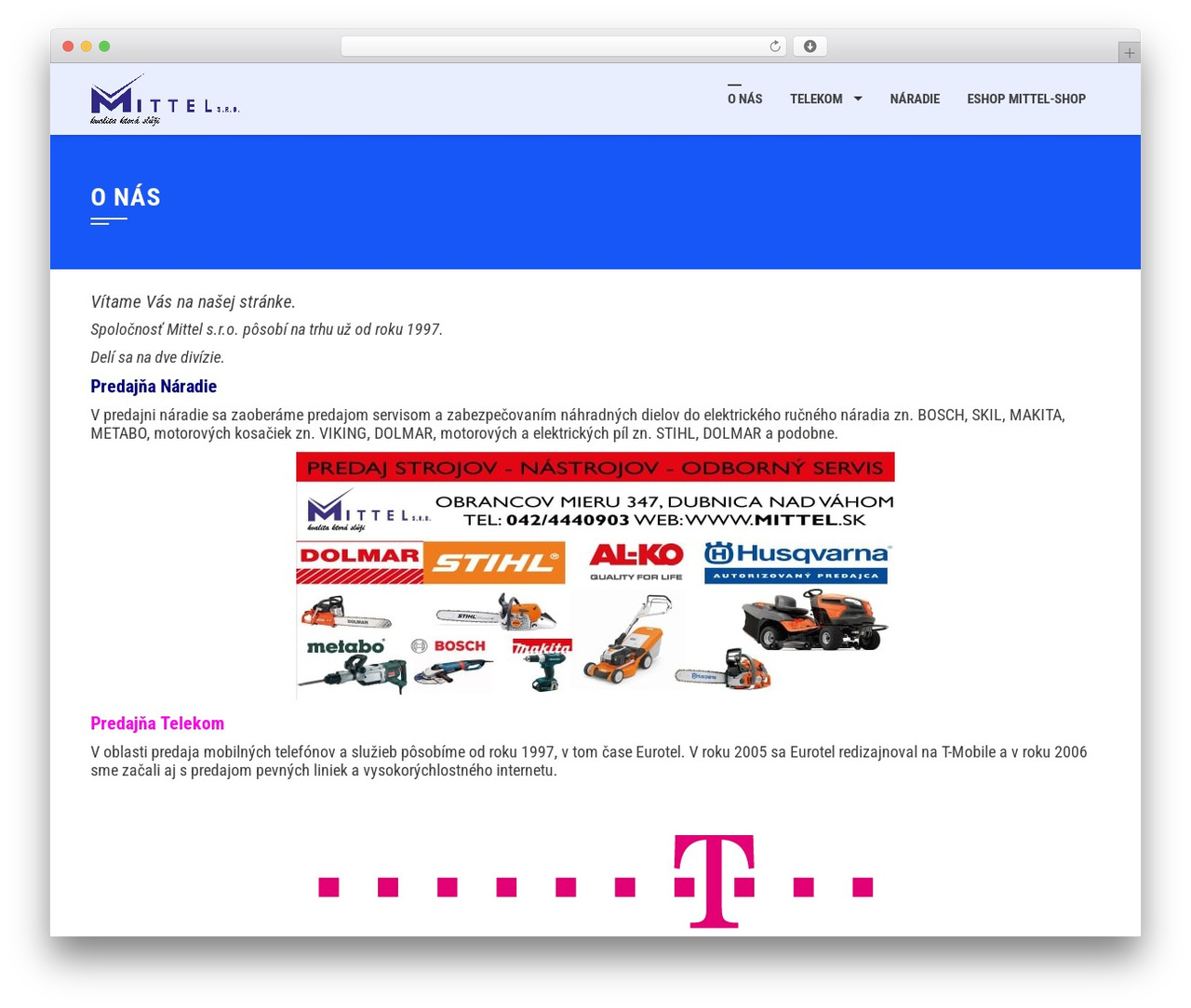 WordPress theme Square - mittel.sk